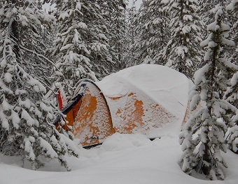 Snow camping